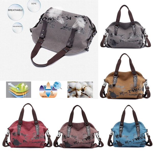 Female Large Pocket Casual Tote Women's Handbag Shoulder Handbags Canvas Capacity Bags For Women Messenger Shopping  Bags #L20 | Vimost Shop.