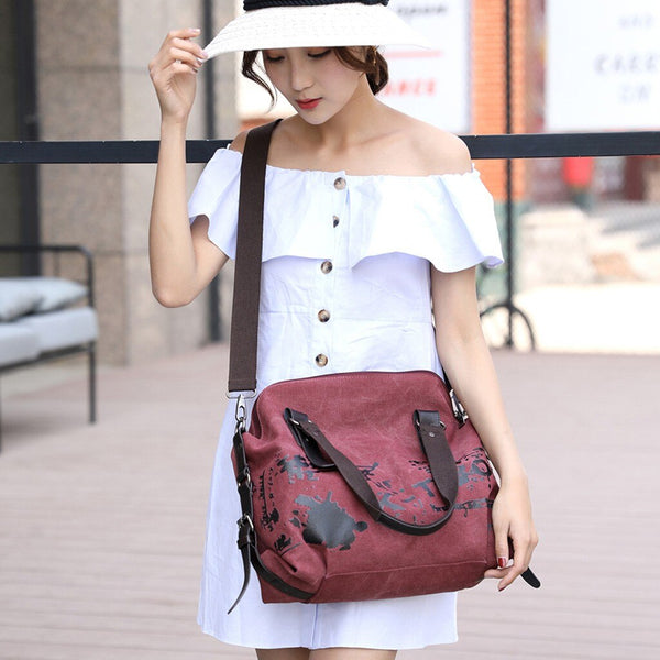 Female Large Pocket Casual Tote Women's Handbag Shoulder Handbags Canvas Capacity Bags For Women Messenger Shopping  Bags #L20 | Vimost Shop.