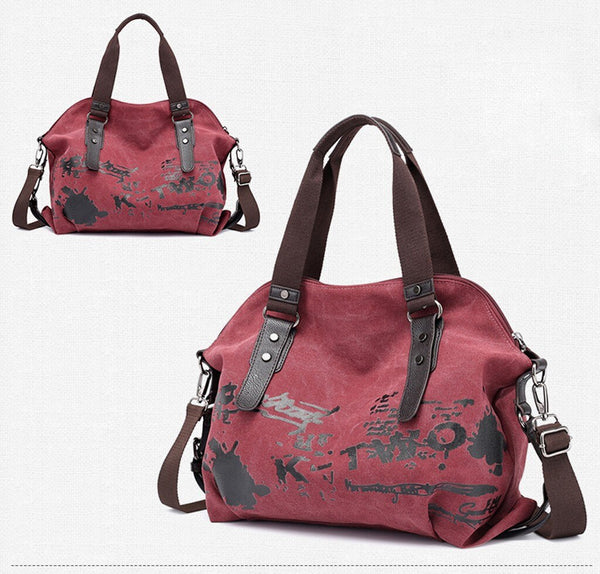 Female Large Pocket Casual Tote Women's Handbag Shoulder Handbags Canvas Capacity Bags For Women Messenger Shopping  Bags #L20 | Vimost Shop.