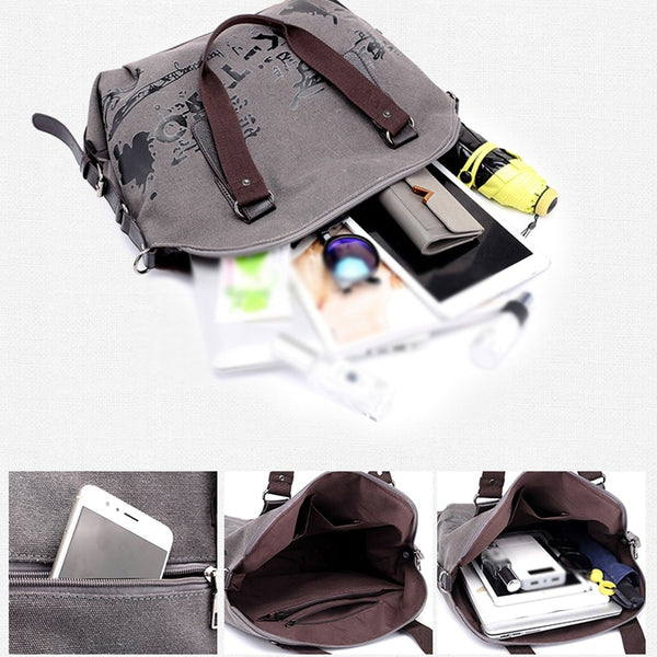 Female Large Pocket Casual Tote Women's Handbag Shoulder Handbags Canvas Capacity Bags For Women Messenger Shopping  Bags #L20 | Vimost Shop.