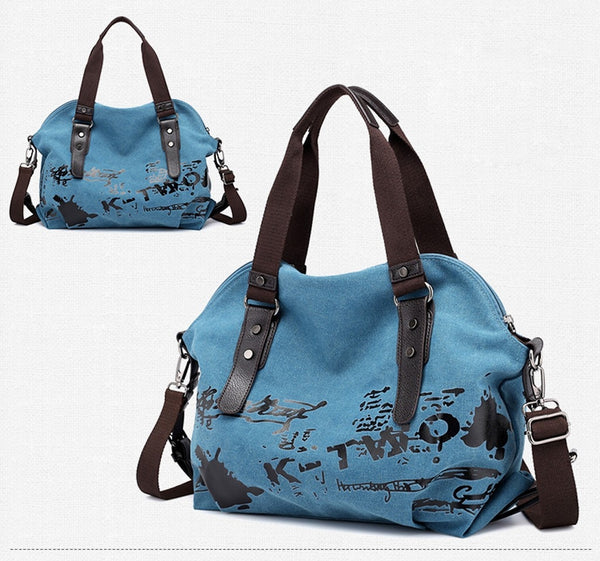 Female Large Pocket Casual Tote Women's Handbag Shoulder Handbags Canvas Capacity Bags For Women Messenger Shopping  Bags #L20 | Vimost Shop.