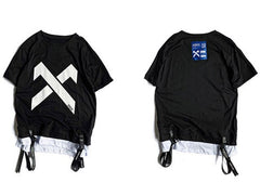 Letter Printed Reflective T Shirt Men Casual Cotton Tops Tees Harajuku Hip Hop Streetwear Short Sleeve Men