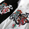 Embroidery Japanese Wind Thunder Devil Hoodie Streetwear Harajuku Hip Hop Chinese Style Hooded Sweatshirts Men Oversize | Vimost Shop.
