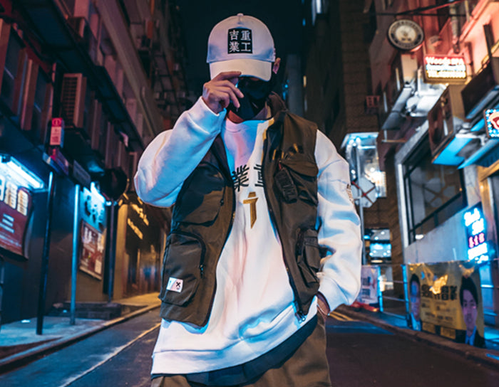 Vintage Letter Embroidered Mens Cargo Vests Streetwear 2019 Hip Hop Sleeveless Tops Harajuku Multi Pockets Coats | Vimost Shop.