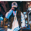 Vintage Letter Embroidered Mens Cargo Vests Streetwear 2019 Hip Hop Sleeveless Tops Harajuku Multi Pockets Coats | Vimost Shop.