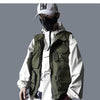 Vintage Letter Embroidered Mens Cargo Vests Streetwear 2019 Hip Hop Sleeveless Tops Harajuku Multi Pockets Coats | Vimost Shop.