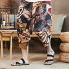 Streetwear Mens New Beach Pants Male Summer Casual Calf-Length Pants Man Chinese Style Baggy Loose Trousers Drawstring | Vimost Shop.