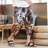 Streetwear Mens New Beach Pants Male Summer Casual Calf-Length Pants Man Chinese Style Baggy Loose Trousers Drawstring | Vimost Shop.
