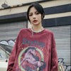 Hip Hop T Shirt Men Streetwear Print Wild Horse Long Sleeve Tees Harajuku Cotton Loose Tshirts Tie Dye Mens Fashion Tops | Vimost Shop.