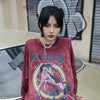 Hip Hop T Shirt Men Streetwear Print Wild Horse Long Sleeve Tees Harajuku Cotton Loose Tshirts Tie Dye Mens Fashion Tops | Vimost Shop.