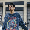 Hip Hop T Shirt Men Streetwear Print Wild Horse Long Sleeve Tees Harajuku Cotton Loose Tshirts Tie Dye Mens Fashion Tops | Vimost Shop.