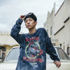 Hip Hop T Shirt Men Streetwear Print Wild Horse Long Sleeve Tees Harajuku Cotton Loose Tshirts Tie Dye Mens Fashion Tops | Vimost Shop.