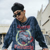 Hip Hop T Shirt Men Streetwear Print Wild Horse Long Sleeve Tees Harajuku Cotton Loose Tshirts Tie Dye Mens Fashion Tops | Vimost Shop.