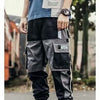 Men Hip Hop Black Cargo Pants joggers Sweatpants Multi-pocket Ribbons men's sports pants streetwear casual men's casual pants | Vimost Shop.