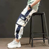Men Hip Hop Black Cargo Pants joggers Sweatpants Multi-pocket Ribbons men's sports pants streetwear casual men's casual pants | Vimost Shop.