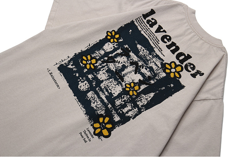 Men Hip Hop T Shirt Streetwear Harajuku Floral T-Shirt Oversize Summer Short Sleeve | Vimost Shop.