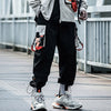 Hip Hop Color Block Pockets Male Harem Cargo Pants Streetwear Harajuku Casual Drawstring Joggers Mens Trousers | Vimost Shop.