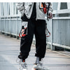 Hip Hop Color Block Pockets Male Harem Cargo Pants Streetwear Harajuku Casual Drawstring Joggers Mens Trousers | Vimost Shop.