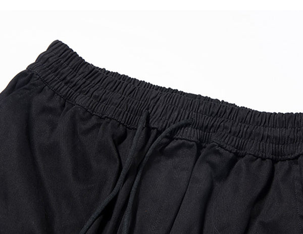 Hip Hop Color Block Pockets Male Harem Cargo Pants Streetwear Harajuku Casual Drawstring Joggers Mens Trousers | Vimost Shop.