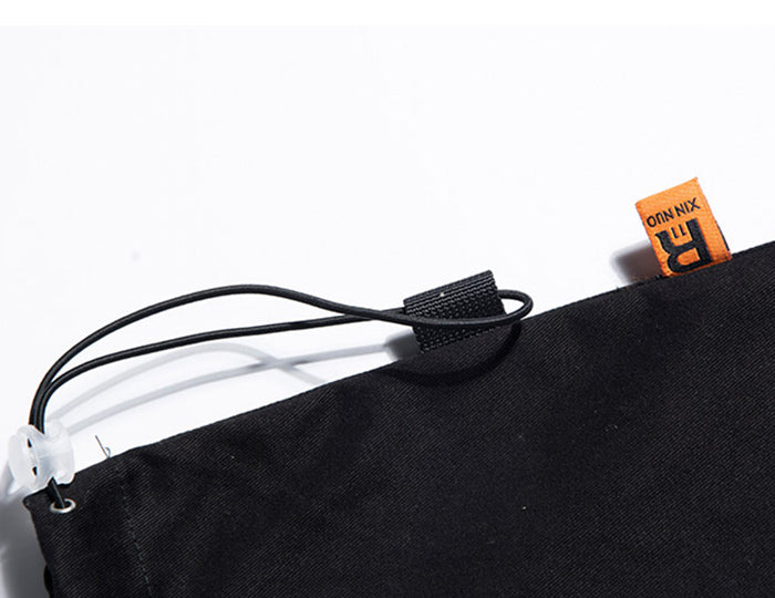 Hip Hop Color Block Pockets Male Harem Cargo Pants Streetwear Harajuku Casual Drawstring Joggers Mens Trousers | Vimost Shop.