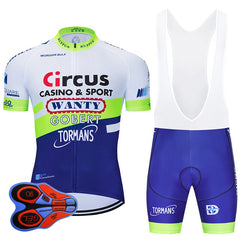 Team Wanty Cycling Pro Jersey 9D Set MTB Belgium Bicycle Clothing Summer Quick Dry Bike Clothes Men's Short Maillot Culotte
