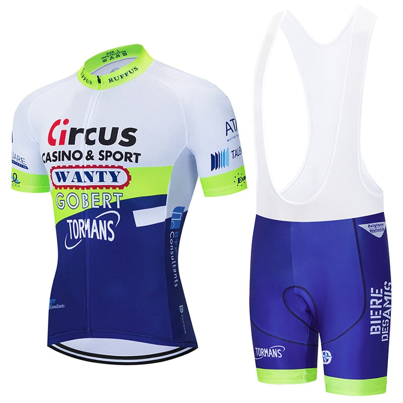 Team Wanty Cycling Pro Jersey 9D Set MTB Belgium Bicycle Clothing Summer Quick Dry Bike Clothes Men's Short Maillot Culotte | Vimost Shop.