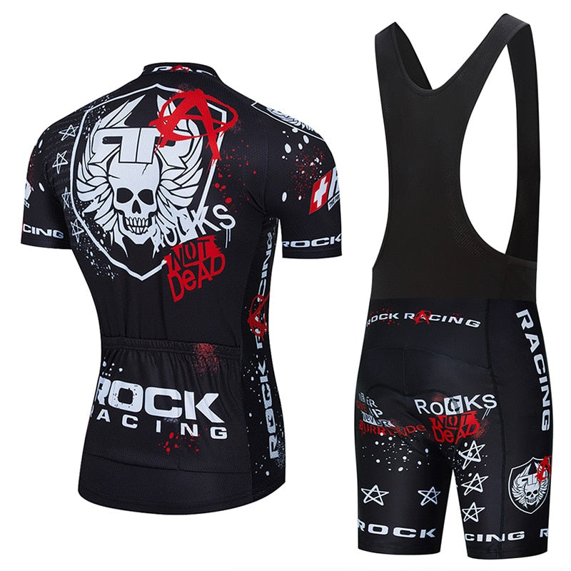 Rock Racing Cycling Clothing 9D Bib Set MTB Jersey Black Bicycle Clothes Quick Dry Bike Shirt Men's Short Maillot Culotte | Vimost Shop.