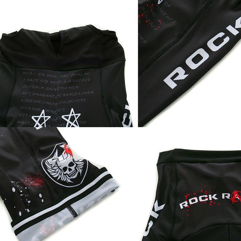 Rock Racing Cycling Clothing 9D Bib Set MTB Jersey Black Bicycle Clothes Quick Dry Bike Shirt Men's Short Maillot Culotte | Vimost Shop.