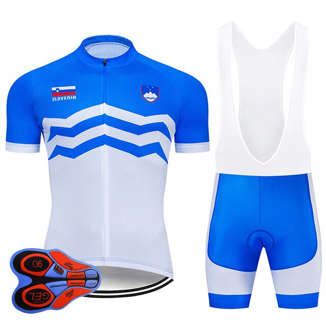 Pro Team Slovenia Cycling Clothing Set MTB Uniform Bicycle Clothes Summer Quick Dry Bike Jersey Men‘s Short Maillot Culotte | Vimost Shop.