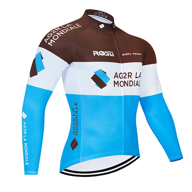 Pro Team Cycling Jersey 9D Set MTB Uniform France Bicycle Clothing Spring/Autumn Bike Clothes Mens Long Cycling Wear | Vimost Shop.
