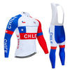 Spring/Autumn Team Chile Cycling Jersey Bib Set MTB Uniform Bike Clothing Quick Dry Bicycle Clothes Men‘s Long Cycling Wear | Vimost Shop.