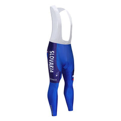 Spring/Autumn SLOVAKIA Cycling Jersey 9D Bib Set MTB Uniform Bike Clothing Quick Dry Bicycle Clothes Mens Long Cycling Wear
