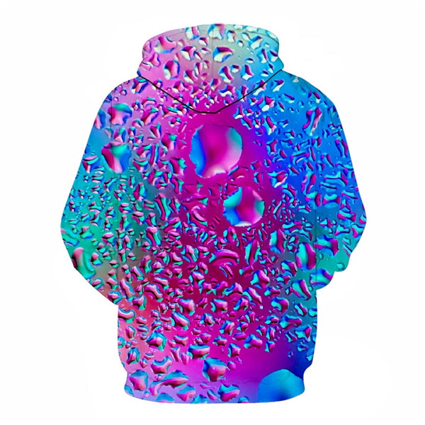 Water droplets 3d Hoodie Funny Cool Streetwear Pullover Women/men's Velvet 3D printed hip hop Tops | Vimost Shop.