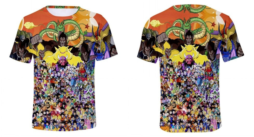 Son Goku Dragon Ball T-Shirt Men's Clothing T Shirt Fashion Streetwear Funny Kid Goku 3D Printed Tshirts Mans Tops Tees | Vimost Shop.