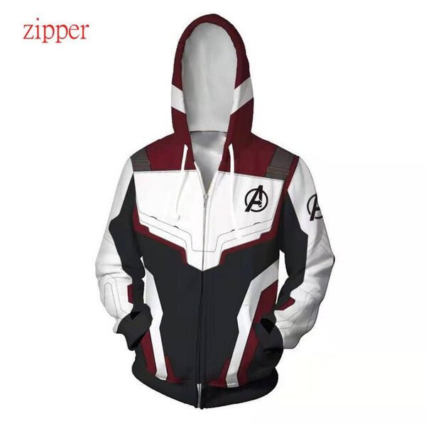 Marvel Superhero Flash Movie Endgame 3D Print Hoodies Sweatshirt Captain America Zipper Coat Jacket Men Women Cosplay Costume | Vimost Shop.