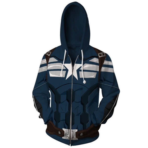 Marvel Superhero Flash Movie Endgame 3D Print Hoodies Sweatshirt Captain America Zipper Coat Jacket Men Women Cosplay Costume | Vimost Shop.