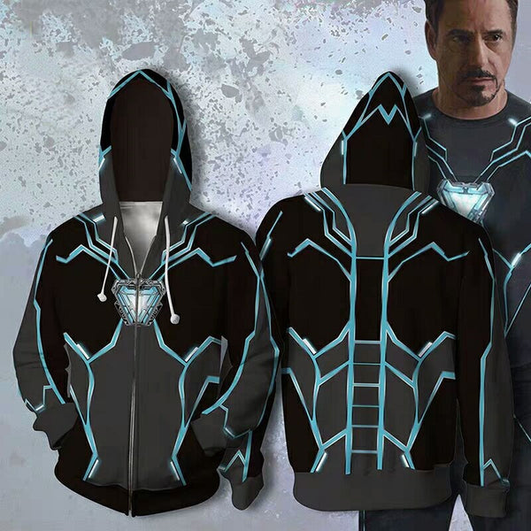 Marvel Superhero Flash Movie Endgame 3D Print Hoodies Sweatshirt Captain America Zipper Coat Jacket Men Women Cosplay Costume | Vimost Shop.