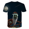 Halloween Printed 3D Short Sleeve Tshirt The Nightmare Before Christmas Cosplay T-Shirt Jack And Sally Slim Design Fashion Tops | Vimost Shop.