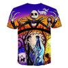 Halloween Printed 3D Short Sleeve Tshirt The Nightmare Before Christmas Cosplay T-Shirt Jack And Sally Slim Design Fashion Tops | Vimost Shop.