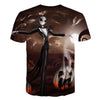 Halloween Printed 3D Short Sleeve Tshirt The Nightmare Before Christmas Cosplay T-Shirt Jack And Sally Slim Design Fashion Tops | Vimost Shop.