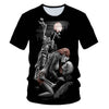 Funny Skull Motorbike 3D T Shirt Summer Hipster Short Sleeve Tee Tops Men/Women Print T-Shirts Casual Homme Short Sleeve Top | Vimost Shop.