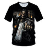 Funny Skull Motorbike 3D T Shirt Summer Hipster Short Sleeve Tee Tops Men/Women Print T-Shirts Casual Homme Short Sleeve Top | Vimost Shop.