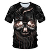 Funny Skull Motorbike 3D T Shirt Summer Hipster Short Sleeve Tee Tops Men/Women Print T-Shirts Casual Homme Short Sleeve Top | Vimost Shop.