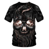 Funny Skull Motorbike 3D T Shirt Summer Hipster Short Sleeve Tee Tops Men/Women Print T-Shirts Casual Homme Short Sleeve Top | Vimost Shop.