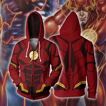 Marvel Superhero Flash Movie Endgame 3D Print Hoodies Sweatshirt Captain America Zipper Coat Jacket Men Women Cosplay Costume | Vimost Shop.