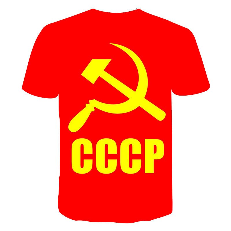 Mens T-Shirt Summer CCCP Russian 3d T Shirts Men USSR Soviet Union Man Short sleeve Tshirt Moscow Mens Tees O Neck Tops S-6XL | Vimost Shop.