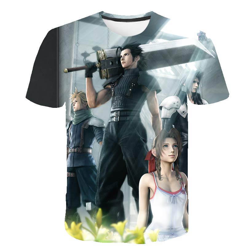 Japanese Game Final Fantasy Anime 3D T Shirt Men/Women Harajuku T-shirt Satanist Moive Graphic Tees men Tshirt Streetwear Top | Vimost Shop.