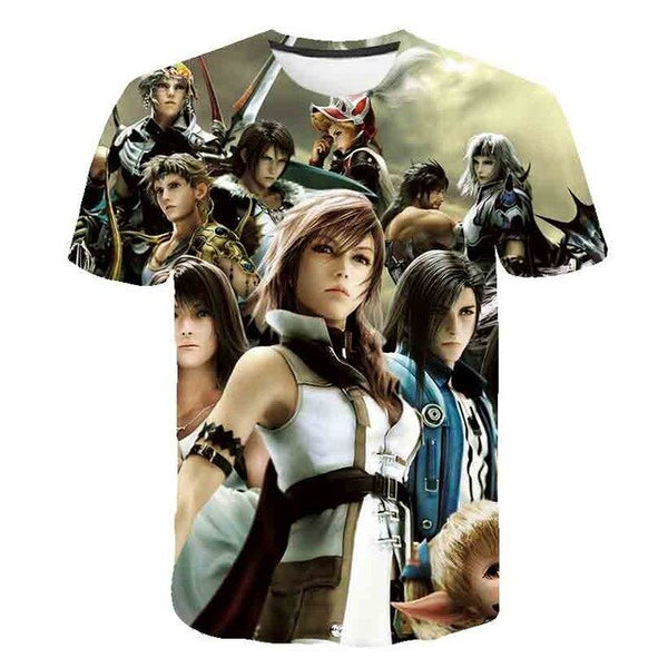Japanese Game Final Fantasy Anime 3D T Shirt Men/Women Harajuku T-shirt Satanist Moive Graphic Tees men Tshirt Streetwear Top | Vimost Shop.