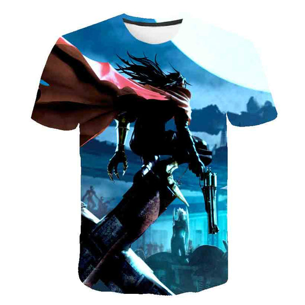 Japanese Game Final Fantasy Anime 3D T Shirt Men/Women Harajuku T-shirt Satanist Moive Graphic Tees men Tshirt Streetwear Top | Vimost Shop.