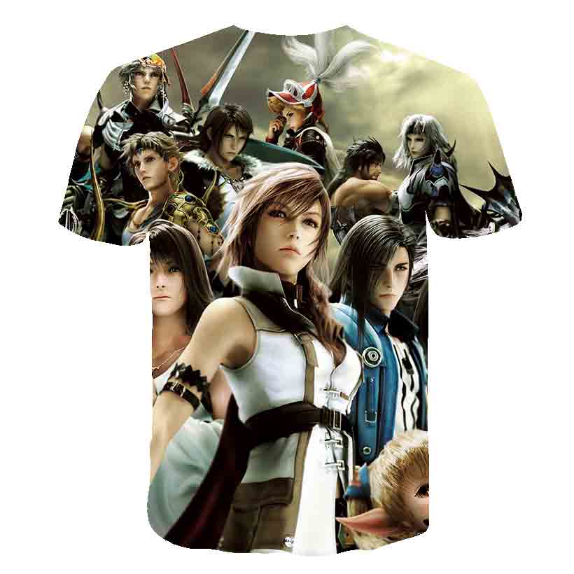 Japanese Game Final Fantasy Anime 3D T Shirt Men/Women Harajuku T-shirt Satanist Moive Graphic Tees men Tshirt Streetwear Top | Vimost Shop.
